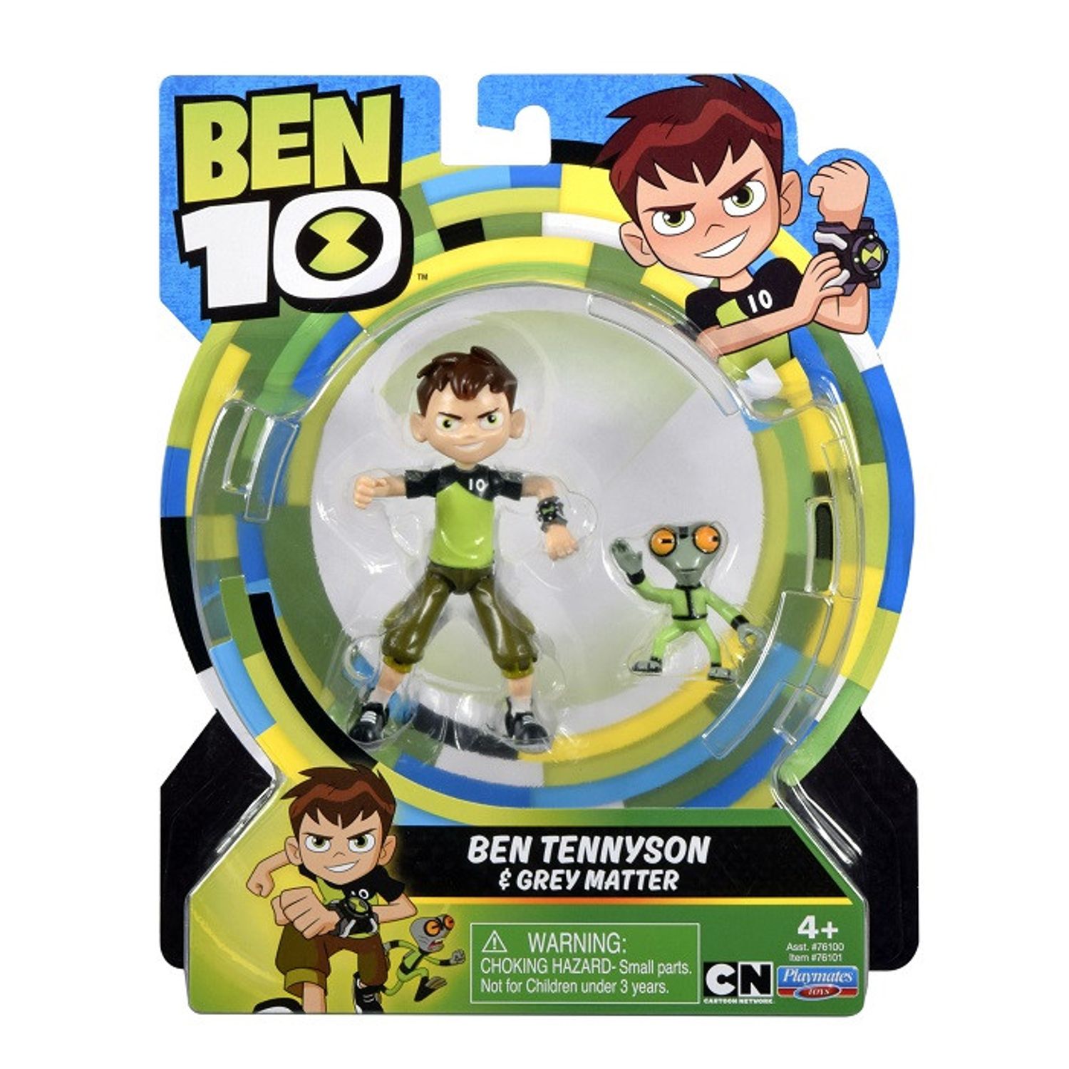 Figurina blister, Ben 10, Ben Tennyson & Grey Matter, 12 cm fotografia produsului