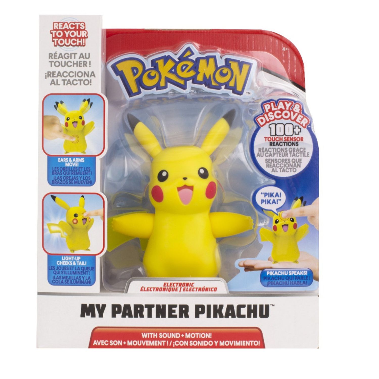Figurina deluxe Pokemon, model Pikachu, 11 cm fotografia produsului
