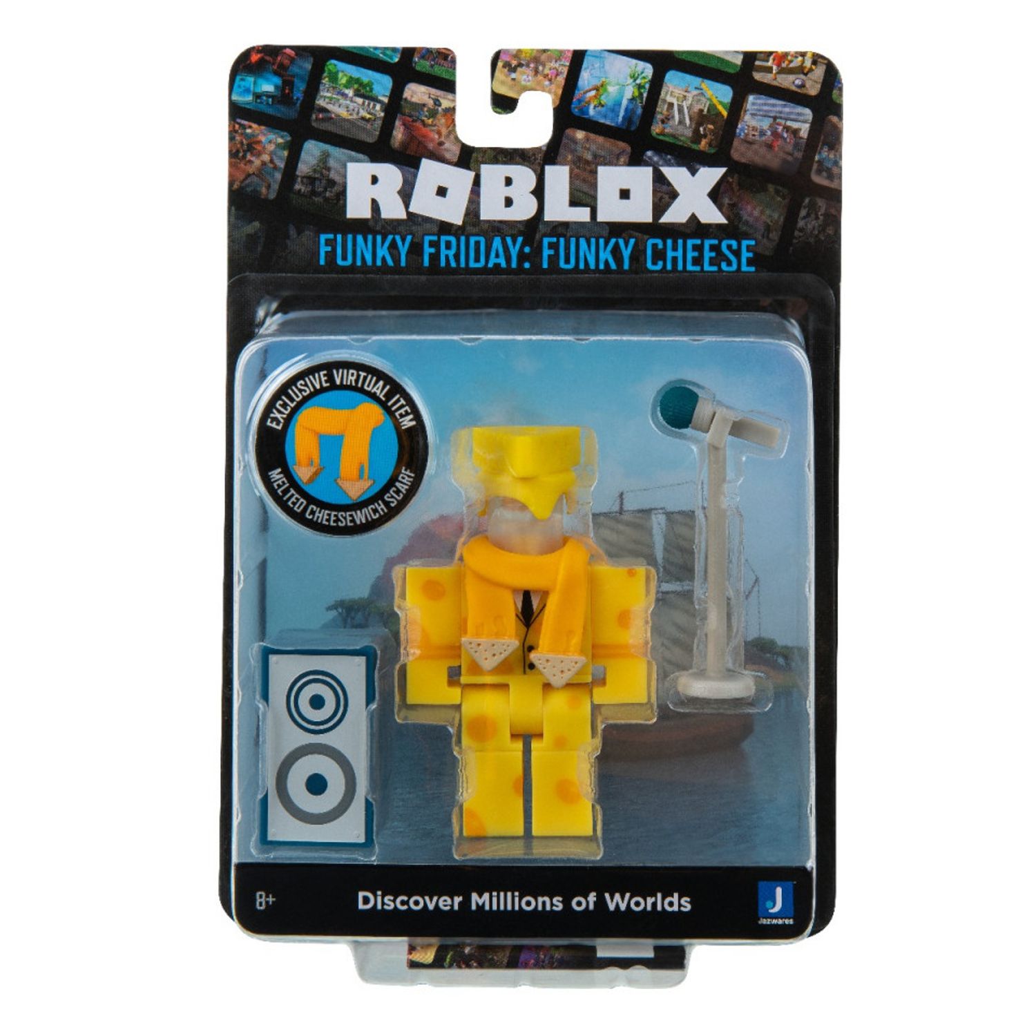 Figurina blister Roblox, model Funky Friday: Funky Cheese fotografia produsului View 2 L