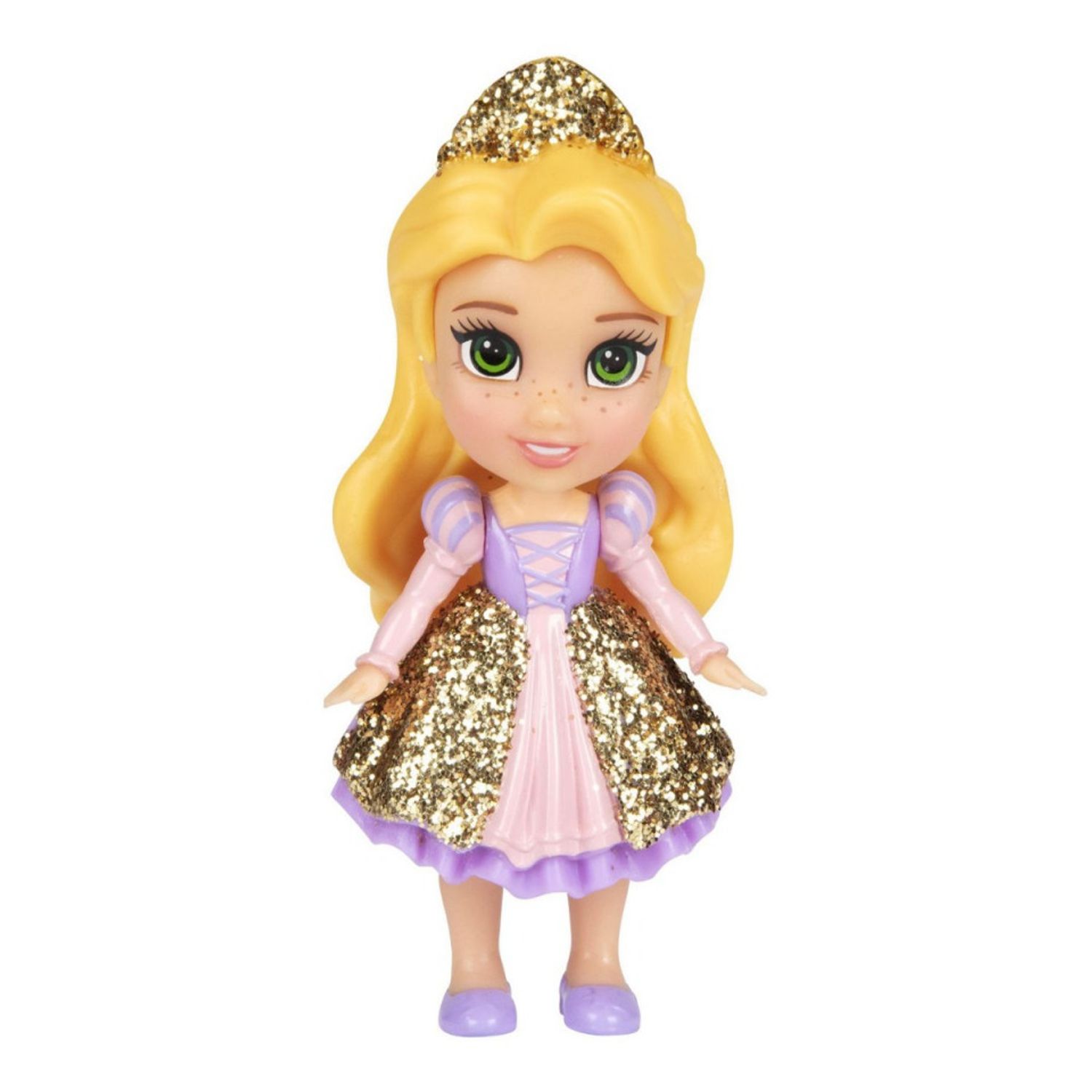 Mini papusa Disney Princess, model Rapunzel, 8cm fotografia produsului