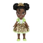 Mini papusa Disney Princess, model Tiana, 8cm fotografia produsului