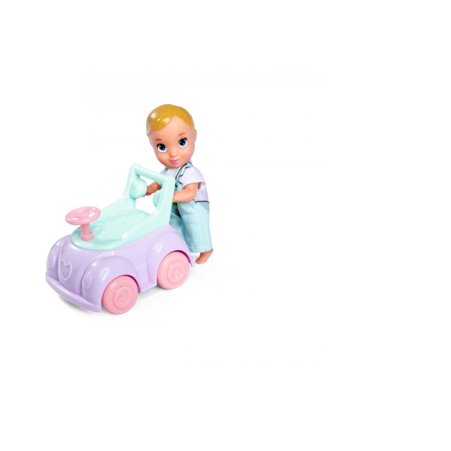 Steffi Love Papusa Steffi Cu Masinuta Premergator Si Bebe fotografia produsului View 3 L