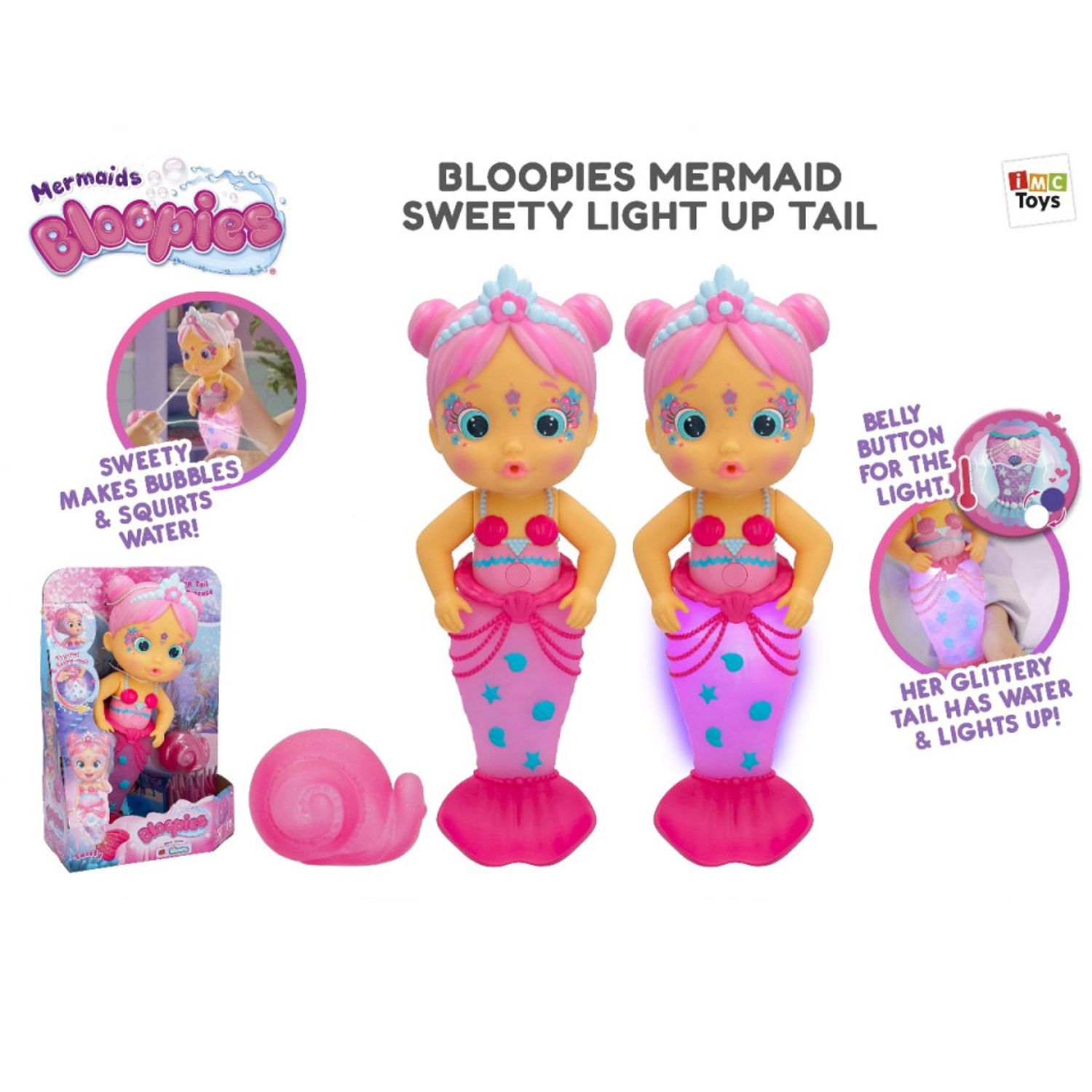 Papusa Bloopies, model sirena Sweety cu lumini fotografia produsului View 2 L