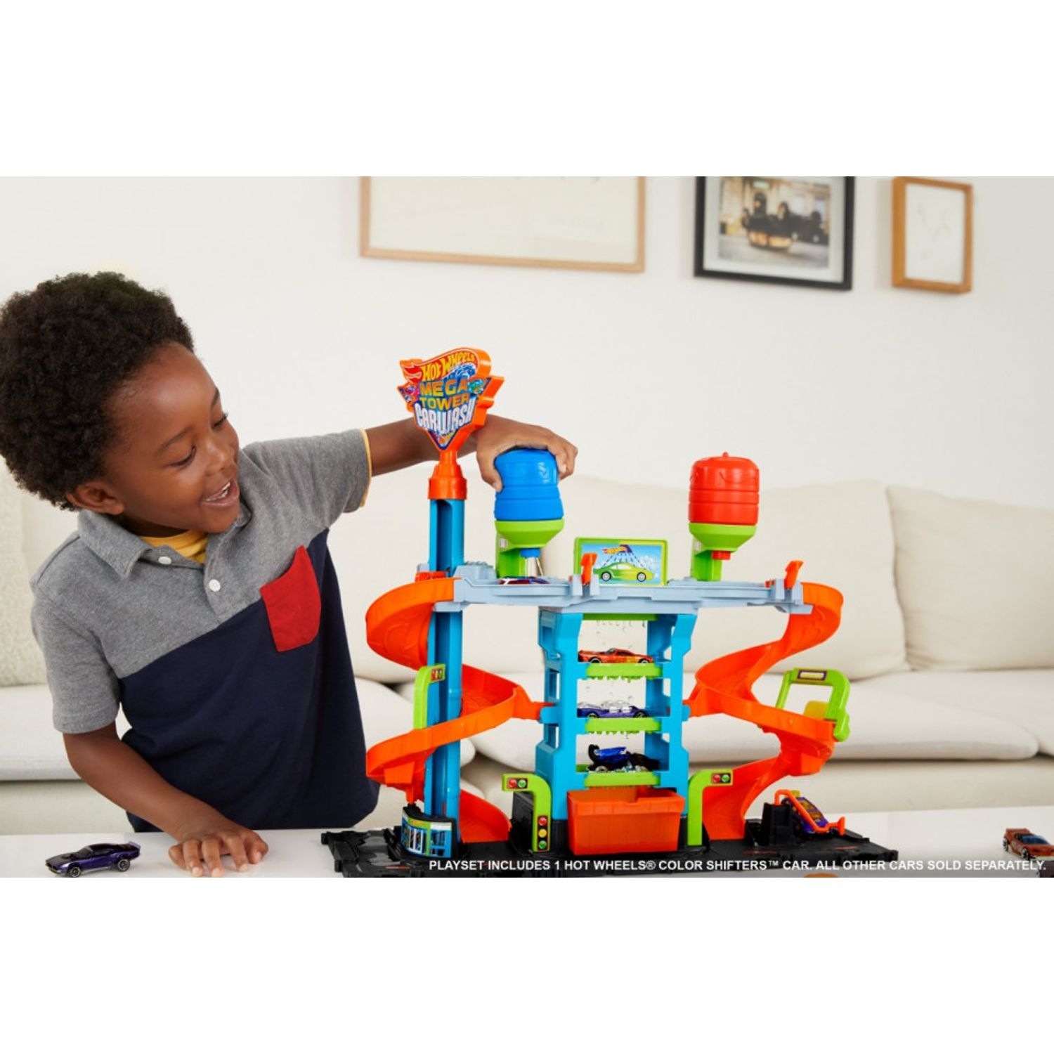 Hot Wheels Mega Spalatoria fotografia produsului View 3 L