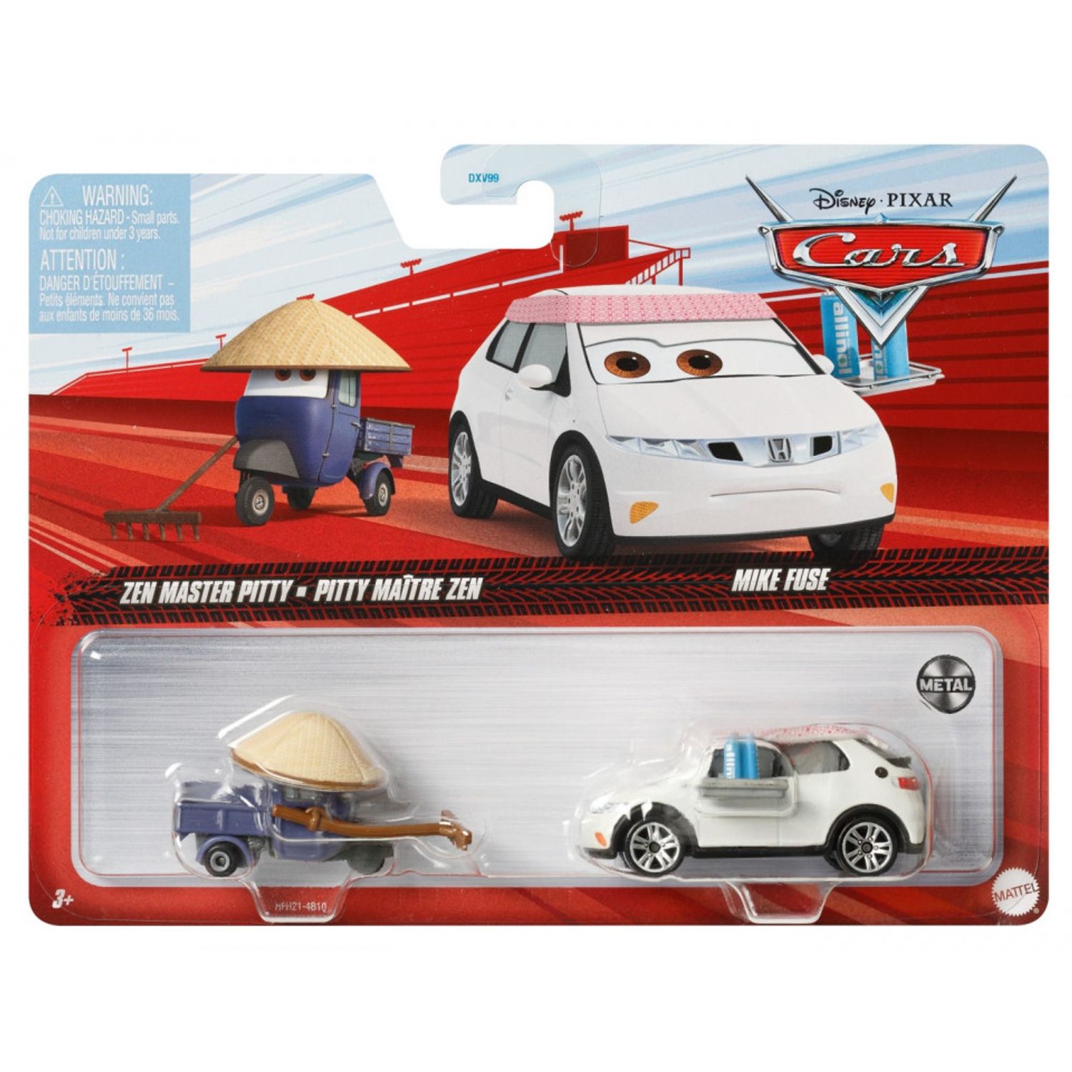 Cars3 Set 2 Masinute Metalice Zen Master Pitty Si Mike Fuse fotografia produsului View 2 L