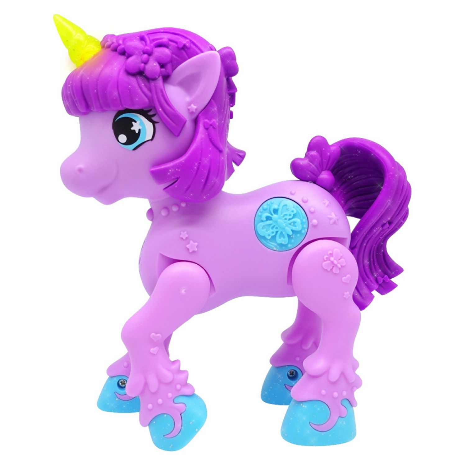 Jucarie interactiva Unicorn Junior Cu Lumini Si Sunete - Violet fotografia produsului View 2 L