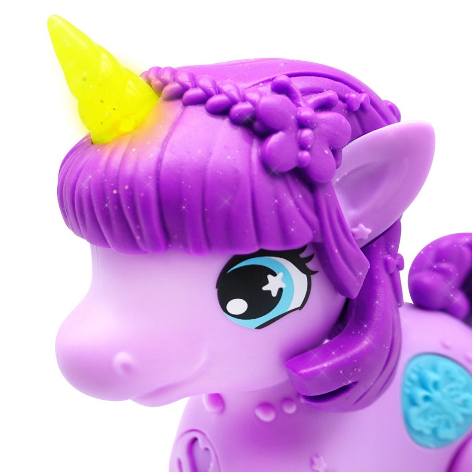 Jucarie interactiva Unicorn Junior Cu Lumini Si Sunete - Violet fotografia produsului View 4 L