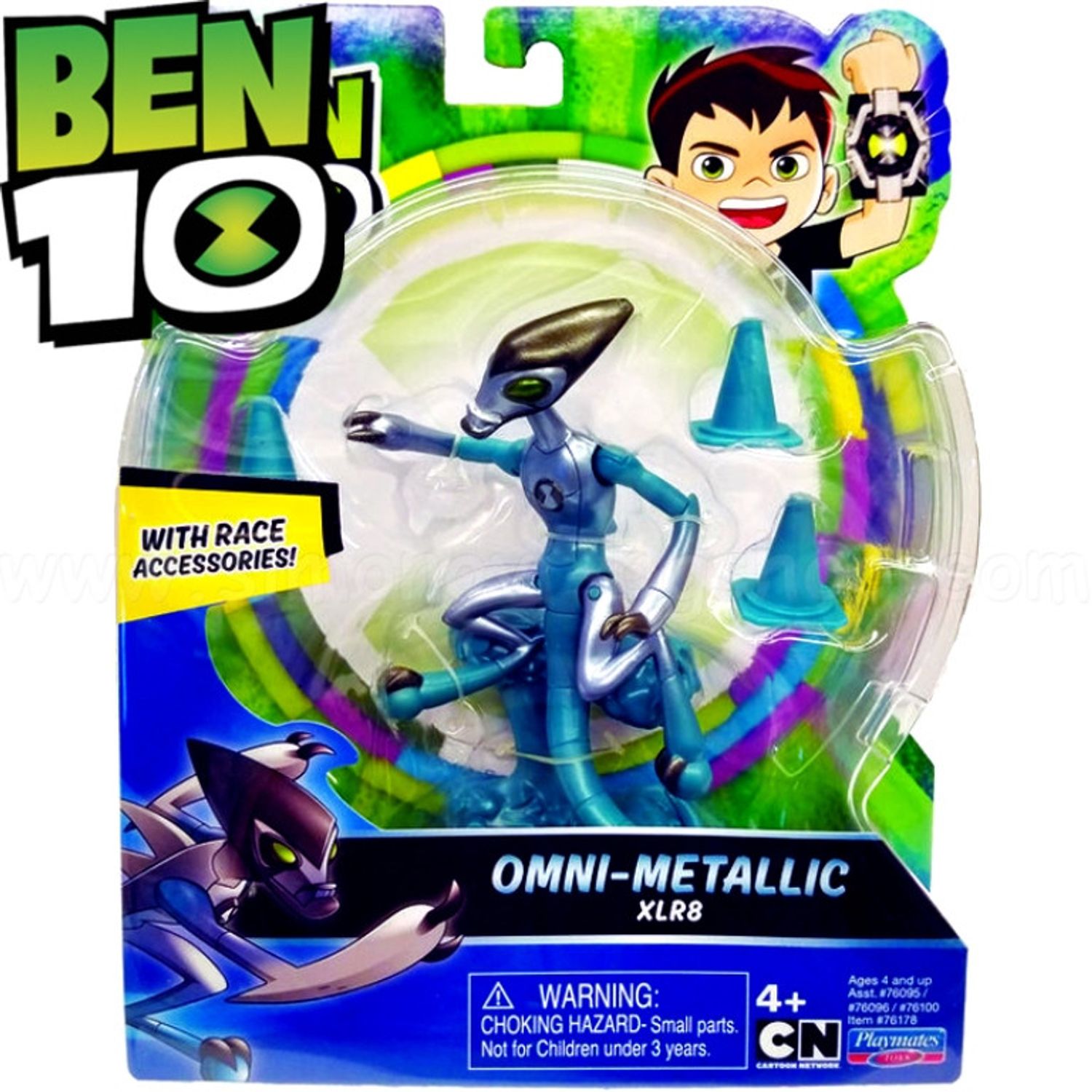 Figurina Ben 10, Metallic Xlr8 - 12 cm fotografia produsului