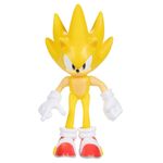 Figurina Articulata Sonic The Hedgehog 6cm, model Super Sonic fotografia produsului