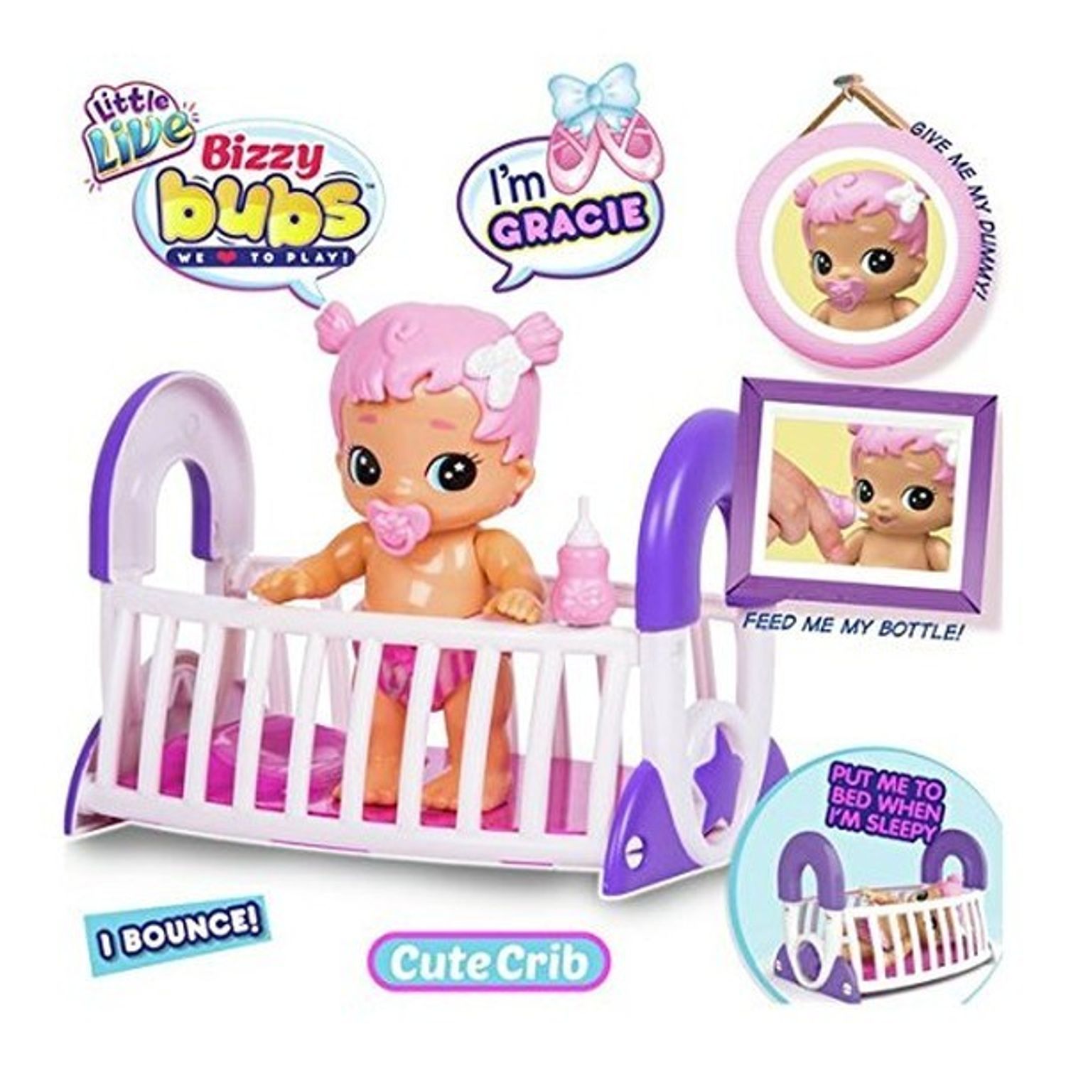 Bebelus interactiv Little Live Bizzy Bubs cu accesorii - Gracie fotografia produsului View 2 L