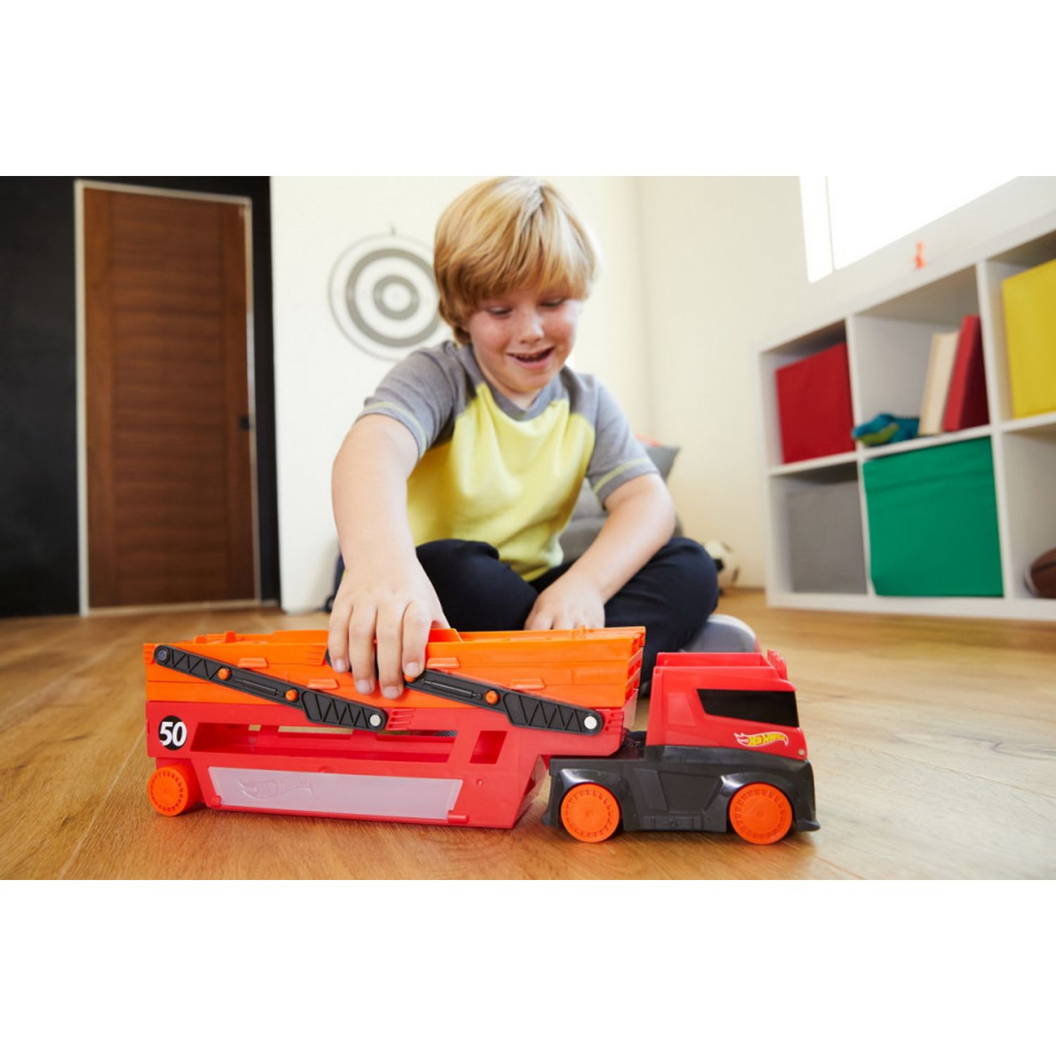 Hot Wheels Mega Transportatorul De Masini fotografia produsului View 5 L