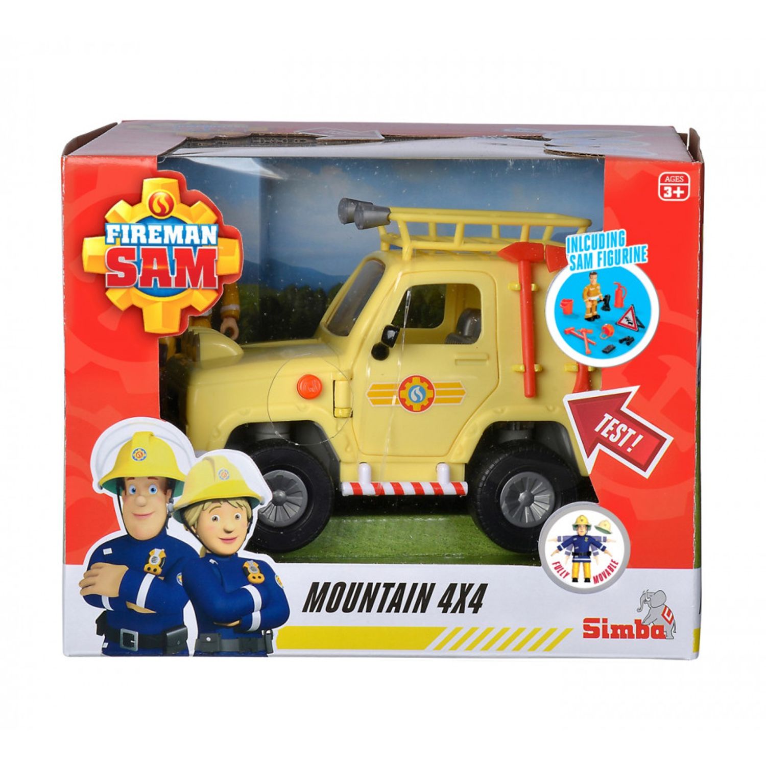 Pompierul Sam Jeep De Salvare Cu Figurina Sam fotografia produsului
