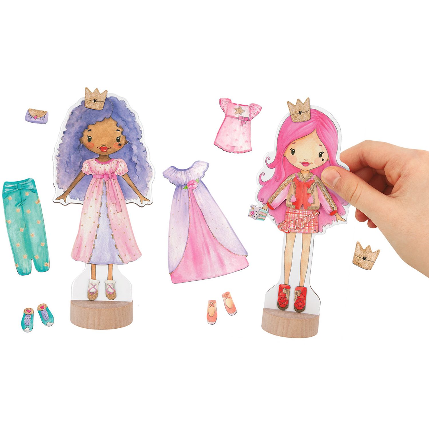 Set 2 papusi Magnetic Dress Princess Mimi fotografia produsului View 2 L