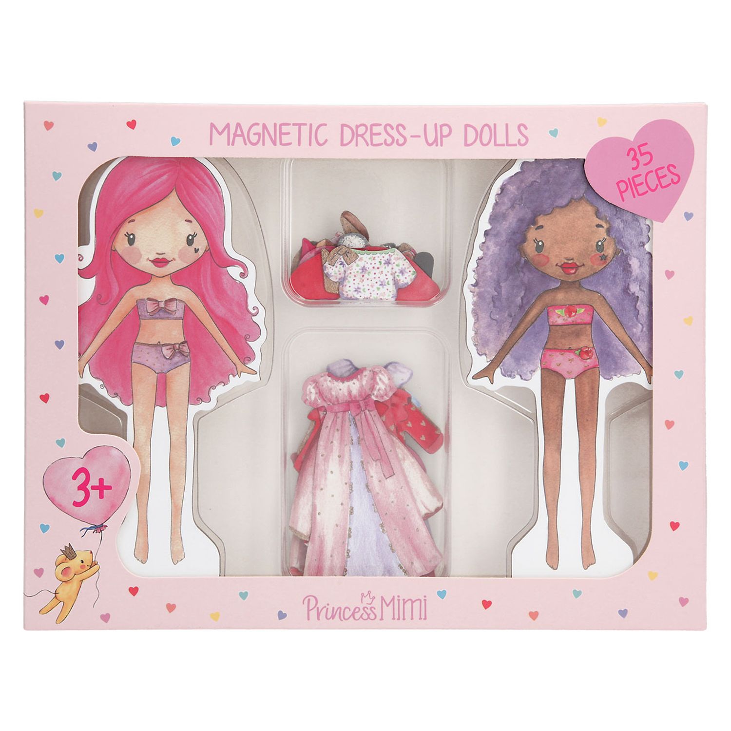 Set 2 papusi Magnetic Dress Princess Mimi fotografia produsului
