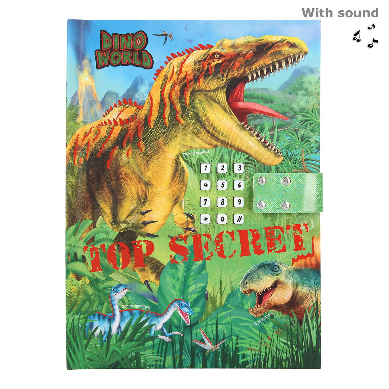 Jurnal cu cod si sunet Dino World fotografia produsului