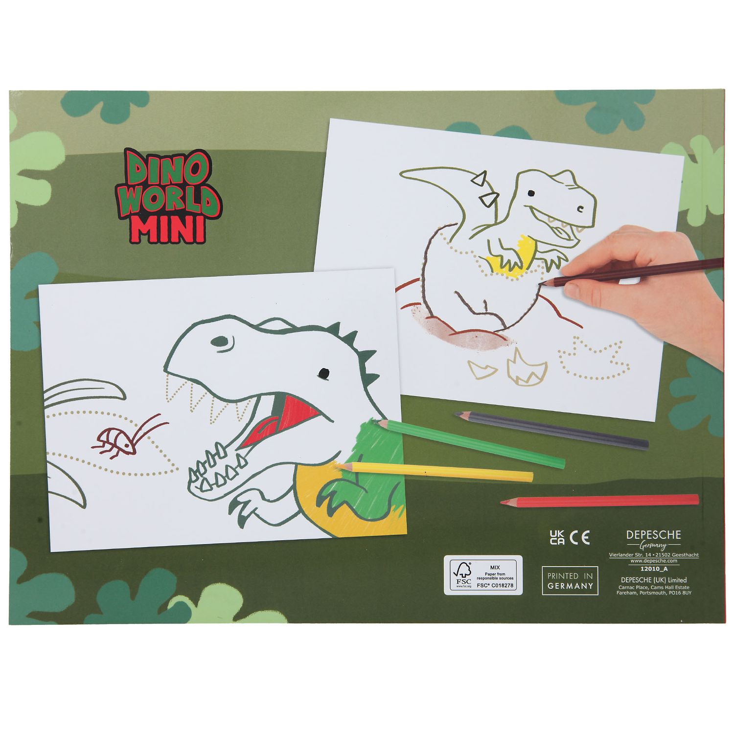 Carte de colorat Dot to Dot Dino World fotografia produsului View 4 L