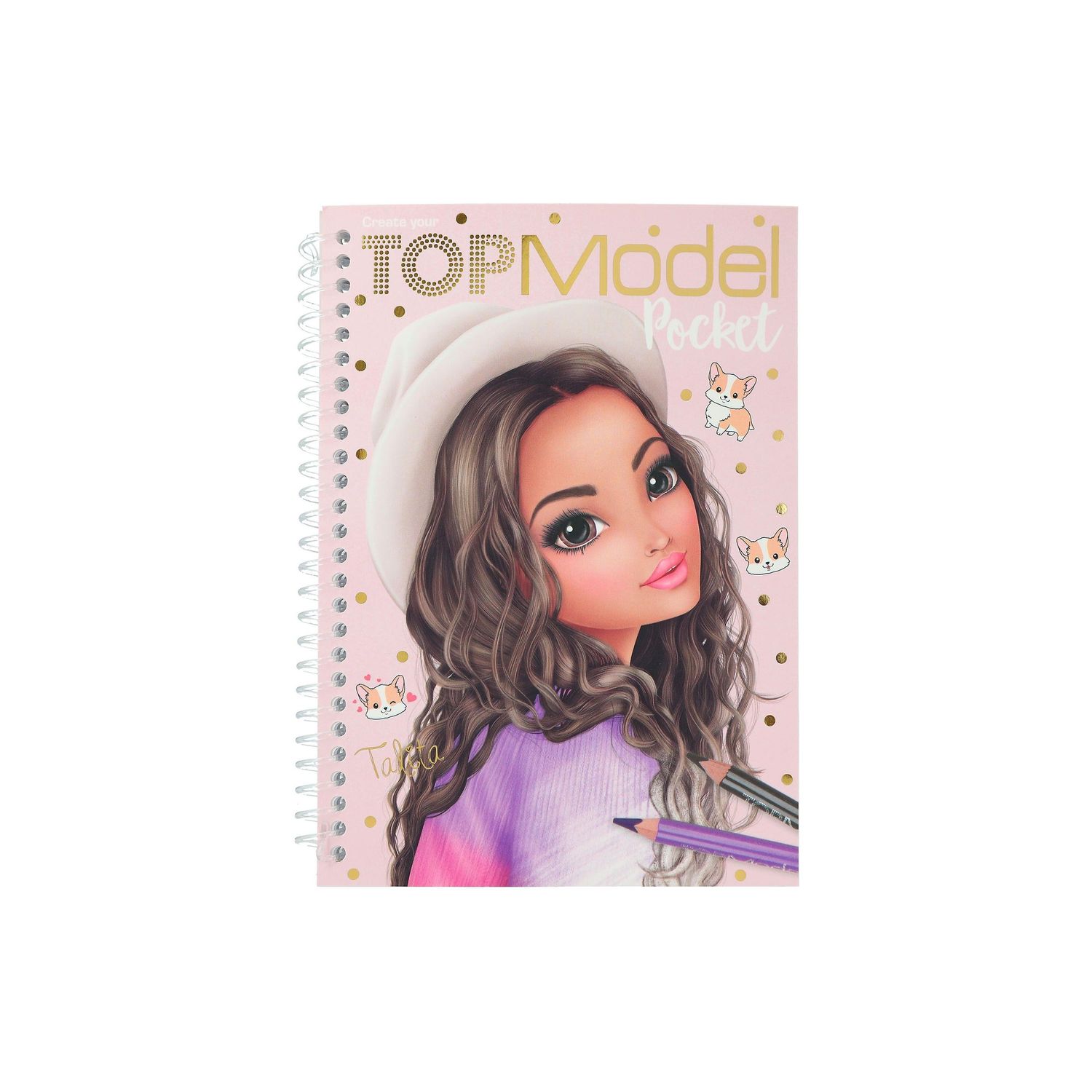 Carte de colorat pentru buzunar Top Model fotografia produsului