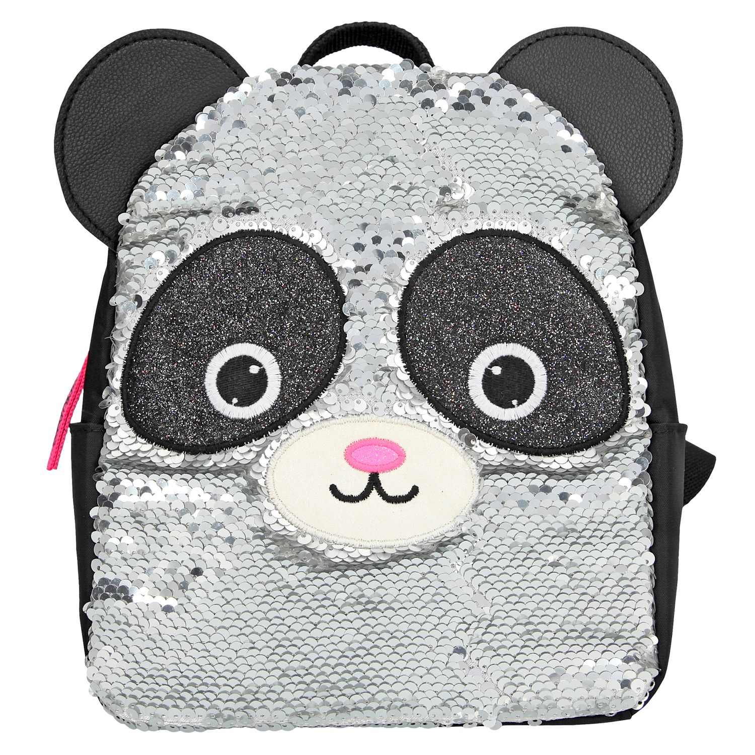 Ghiozdan cu paiete reversibile Panda Snukis fotografia produsului View 3 L
