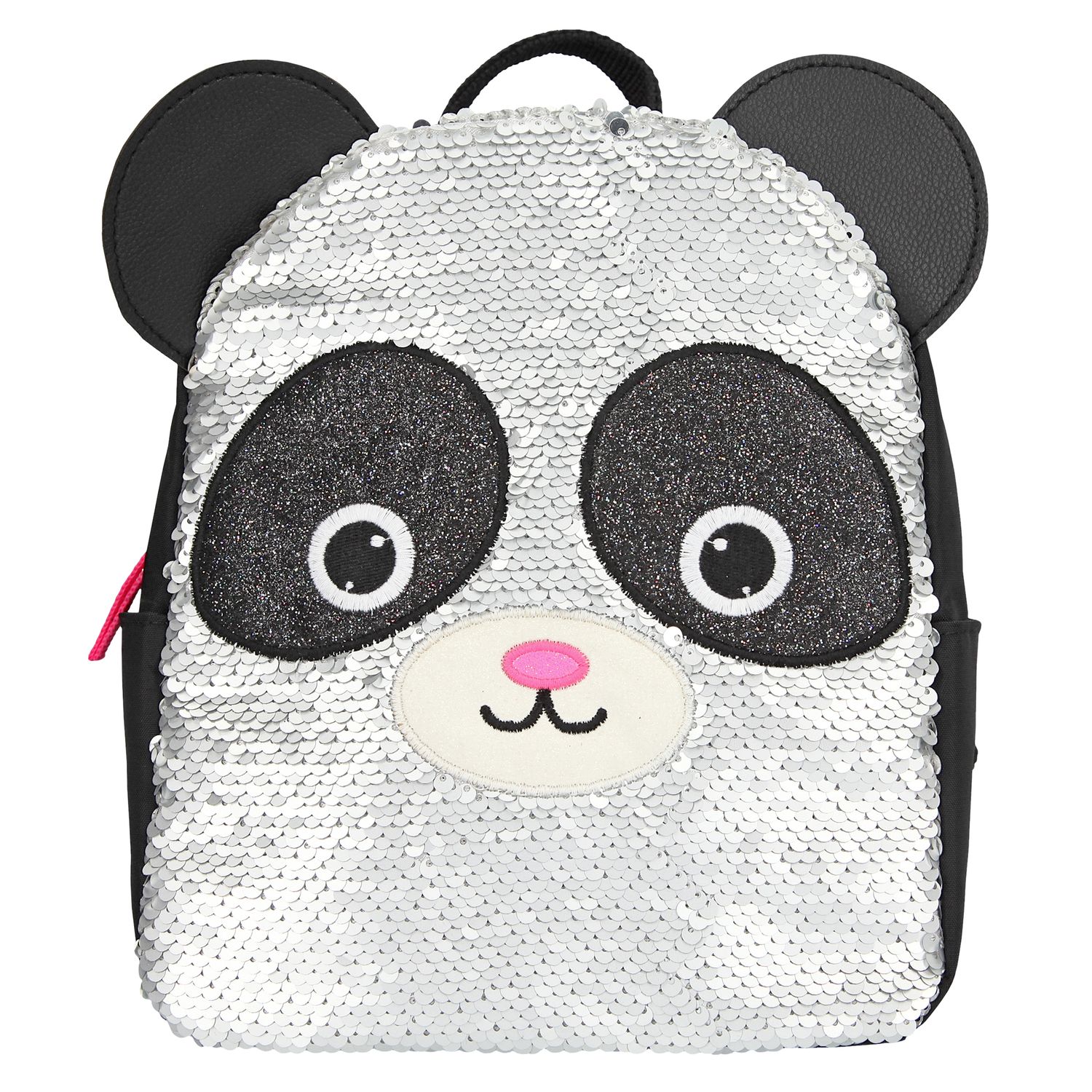 Ghiozdan cu paiete reversibile Panda Snukis fotografia produsului
