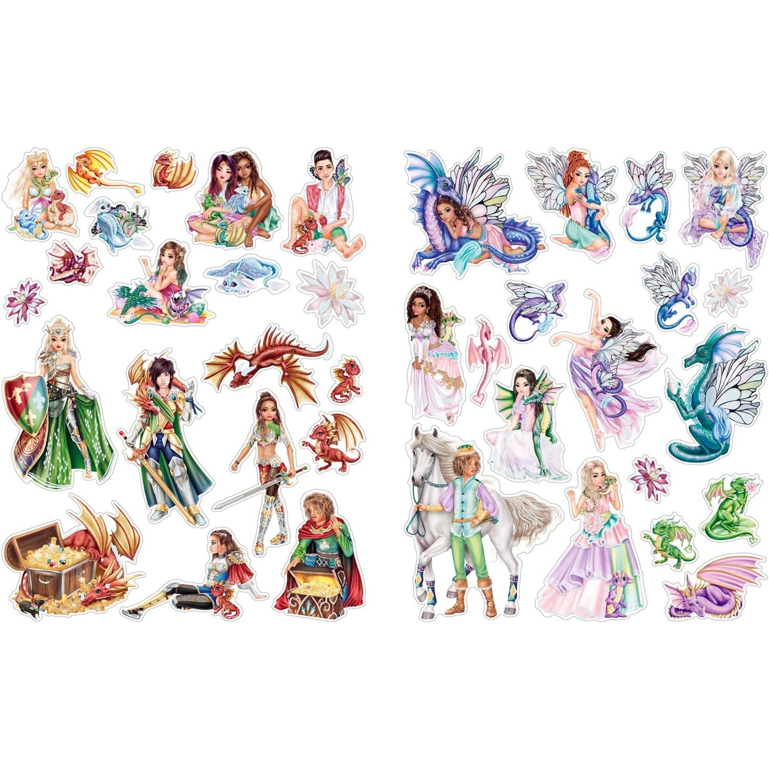 Carte cu stickere Dragon Love Top Model fotografia produsului View 5 L