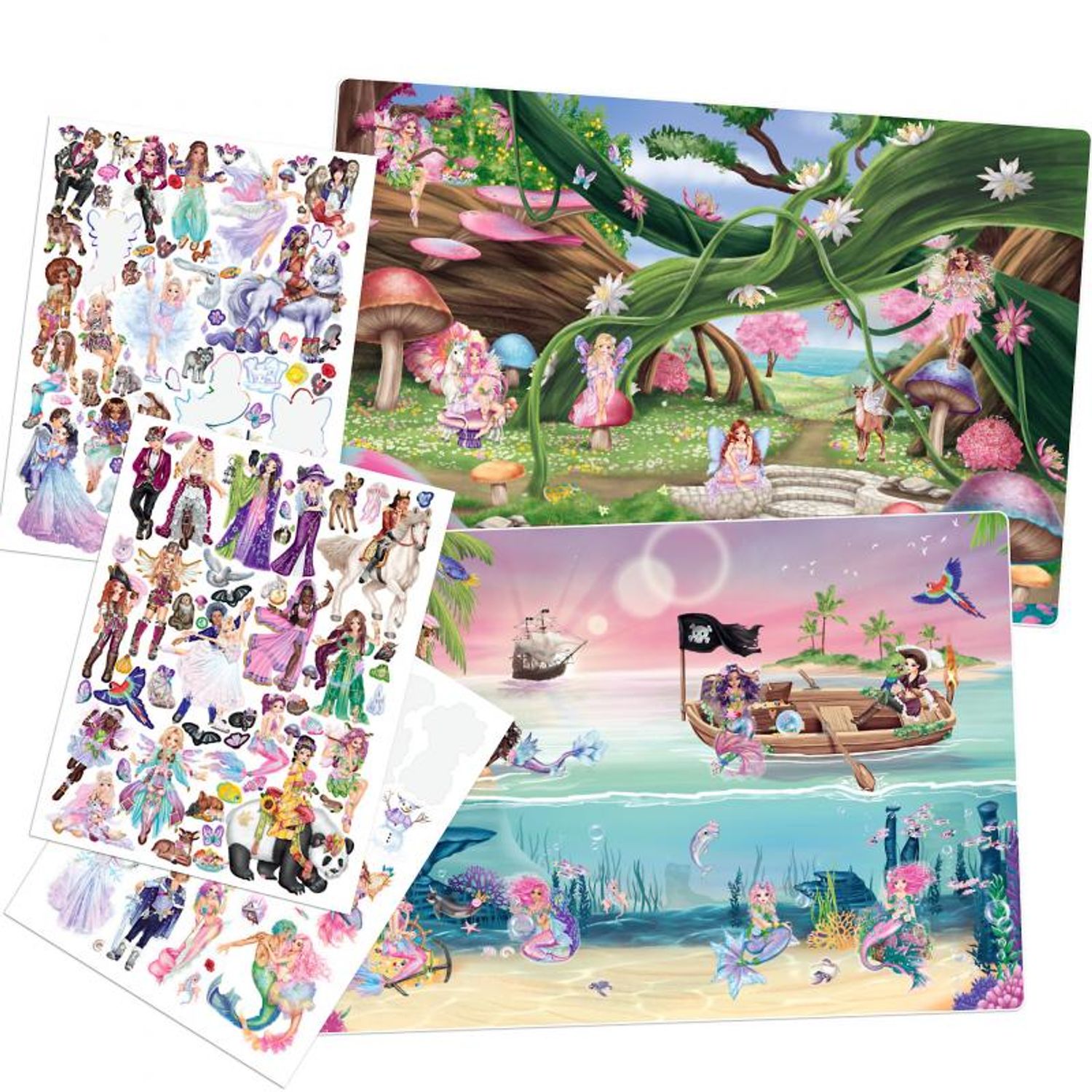 Carte Fantasy cu stickere Top Model fotografia produsului View 2 L