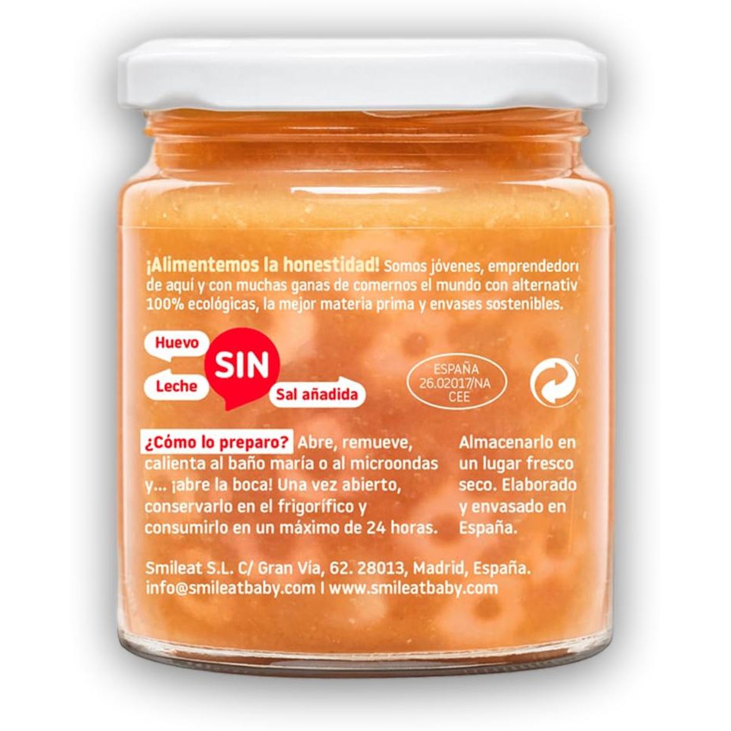 Mancare BIO din paste cu rosii, +10 luni Smileat fotografia produsului View 2 L