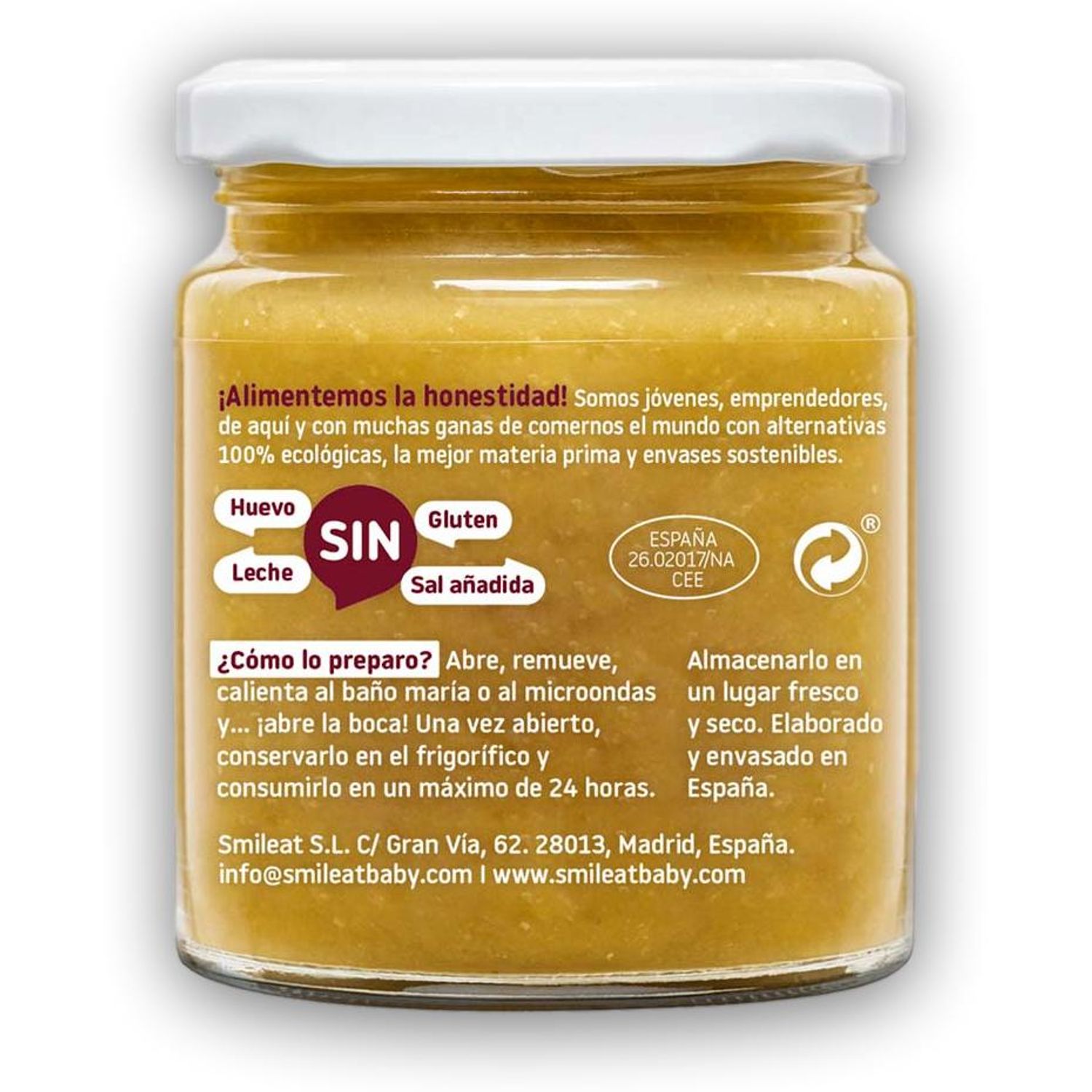 Piure BIO cu legume si vitel, +6 luni Smileat fotografia produsului View 2 L
