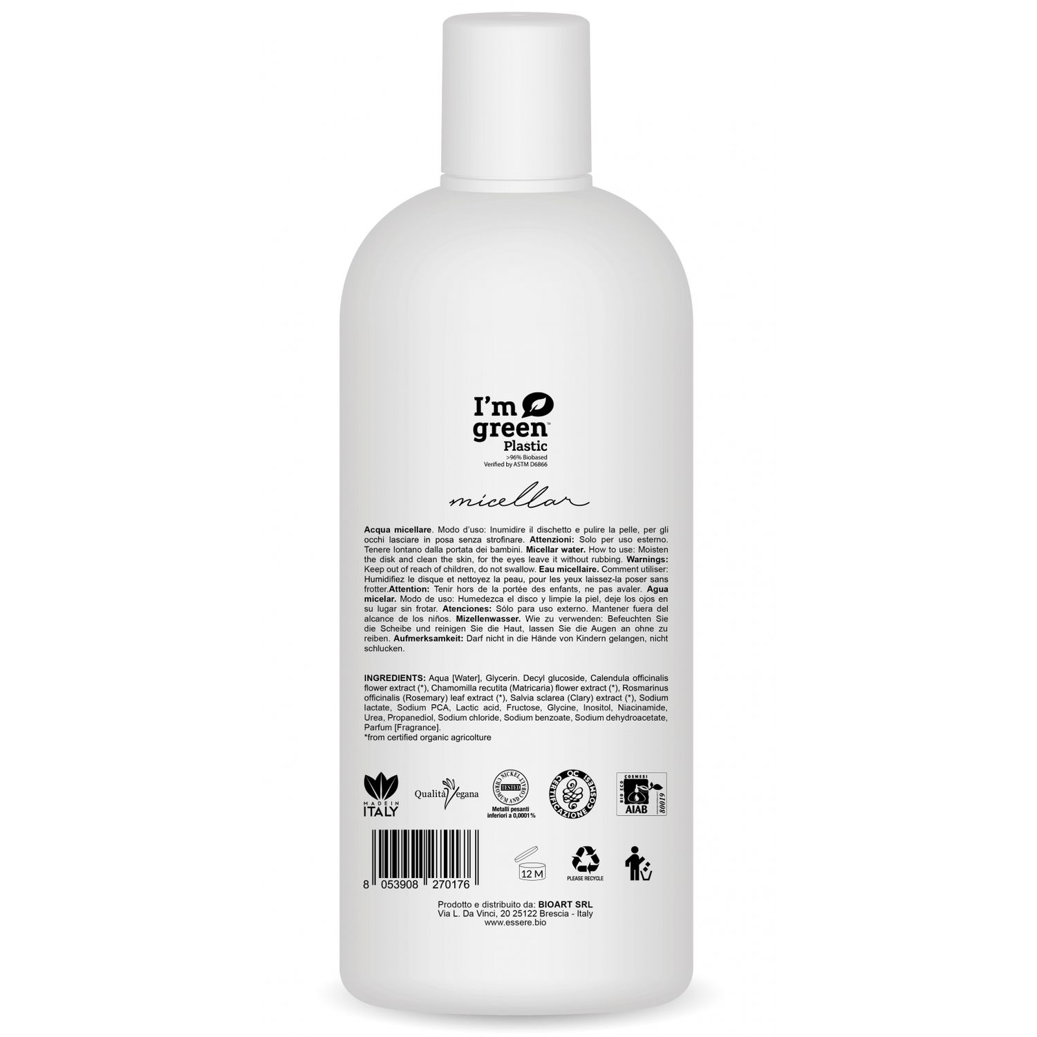 Apa micelara delicata BIO Essere fotografia produsului View 2 L
