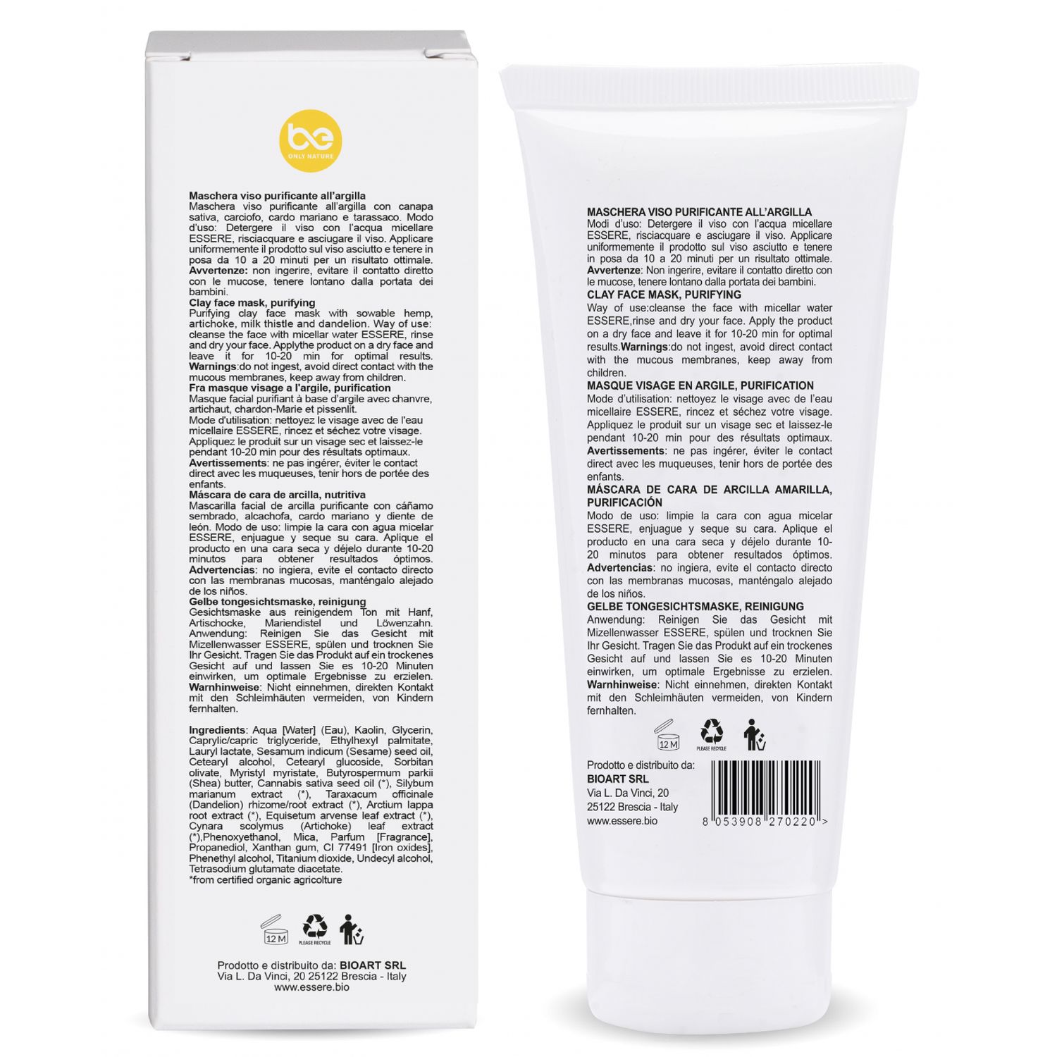 Masca purificatoare BIO pentru fata Essere fotografia produsului View 4 L
