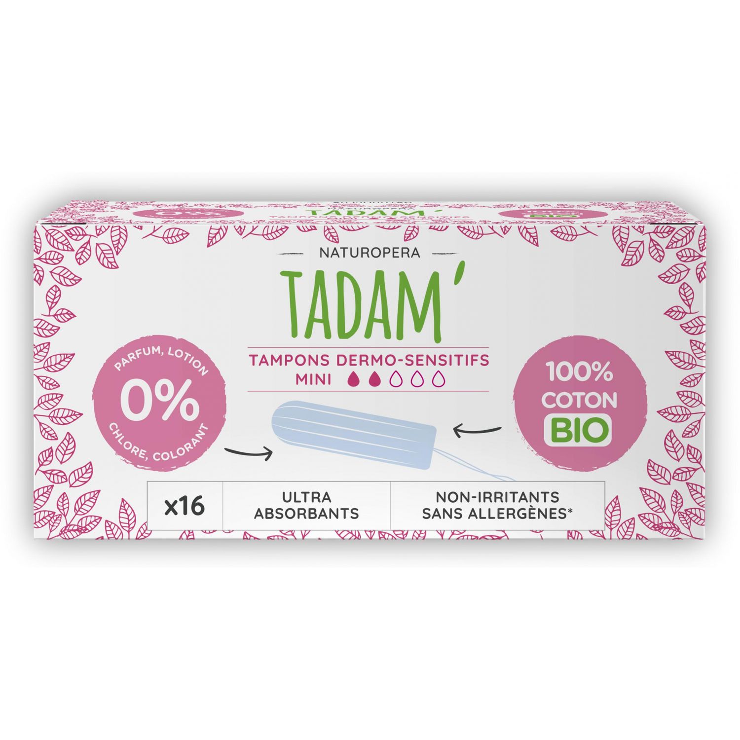 Tampoane BIO hipoalergenice Mini Tadam fotografia produsului