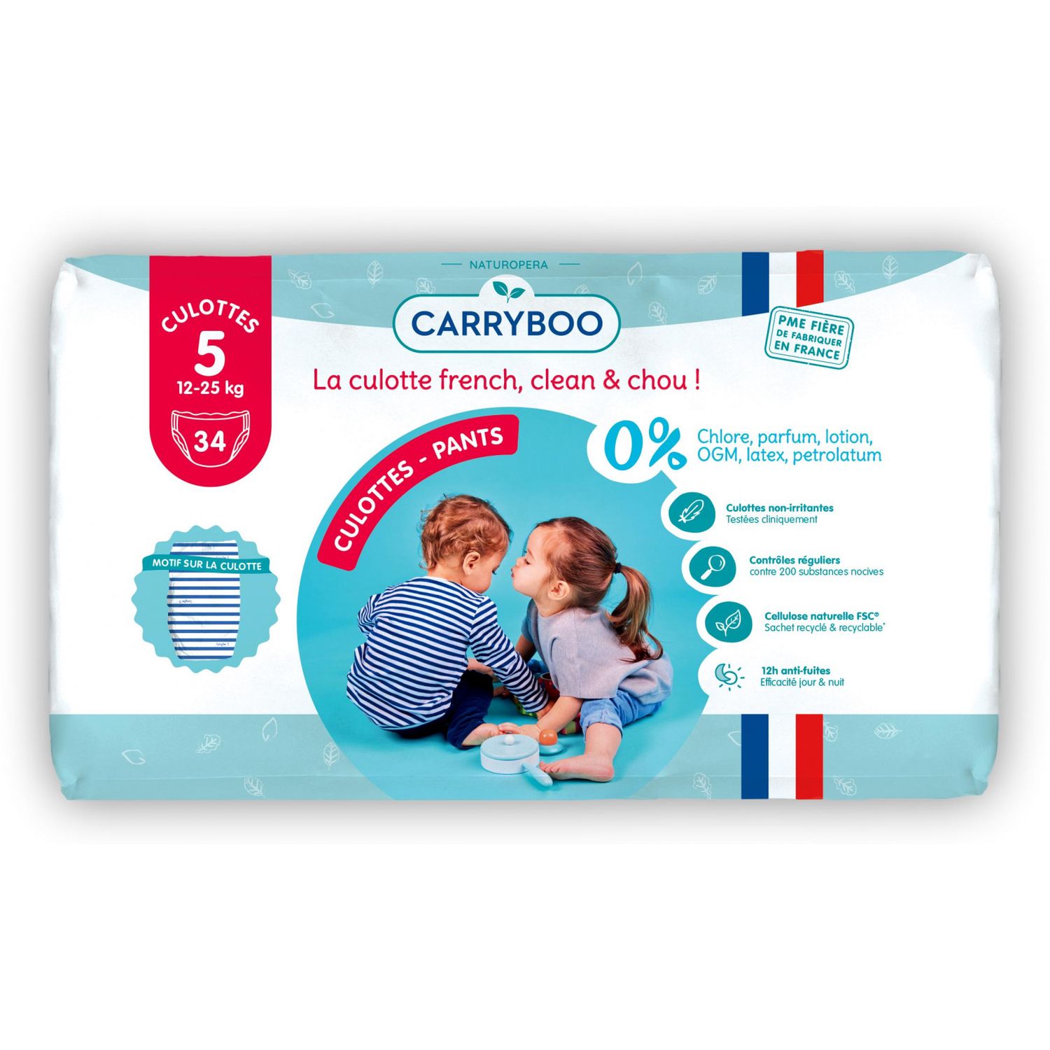 Scutece chilotel ECO hipoalergenice 12-25kg, marimea 5 Carryboo fotografia produsului