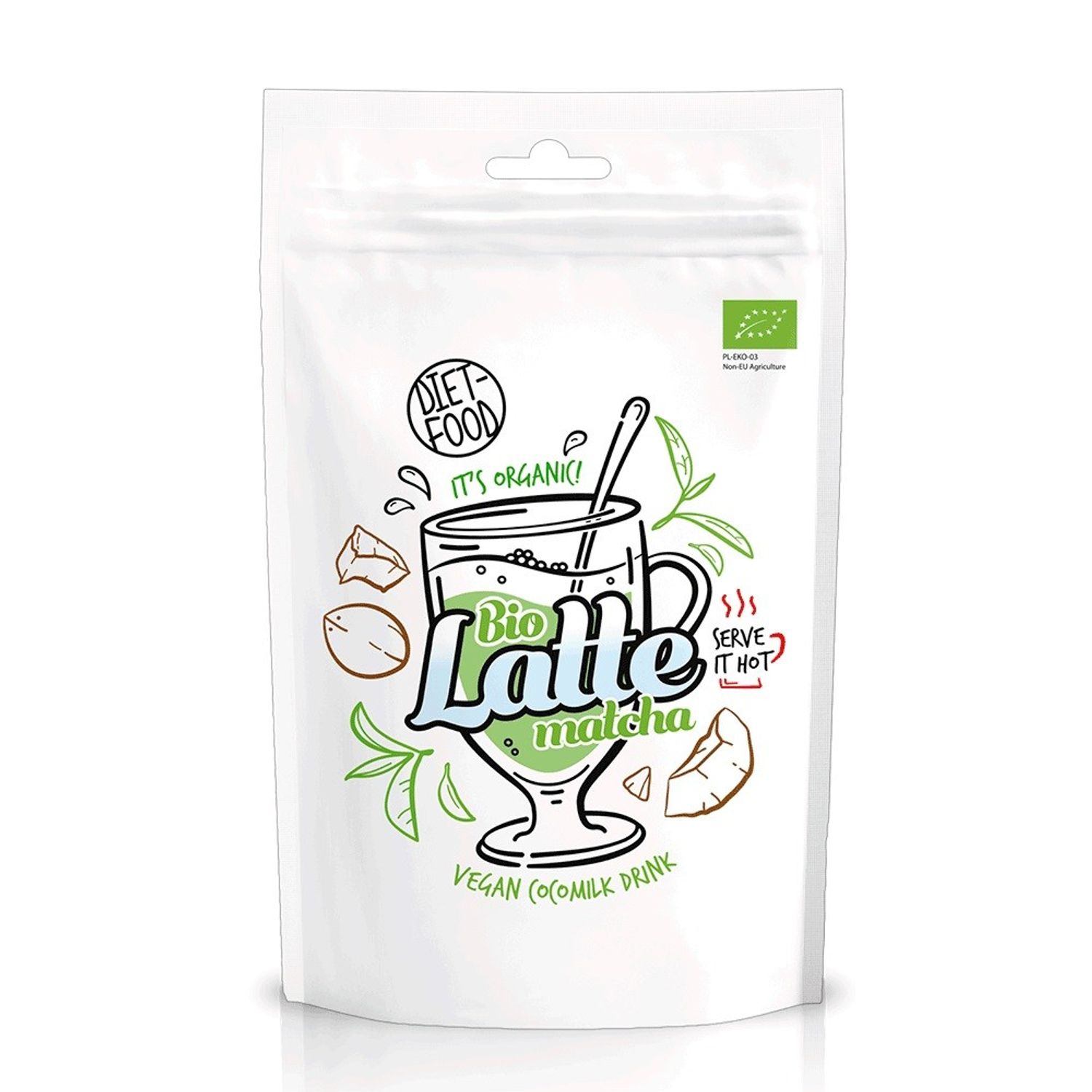Matcha Latte bio vegan 200g fotografia produsului