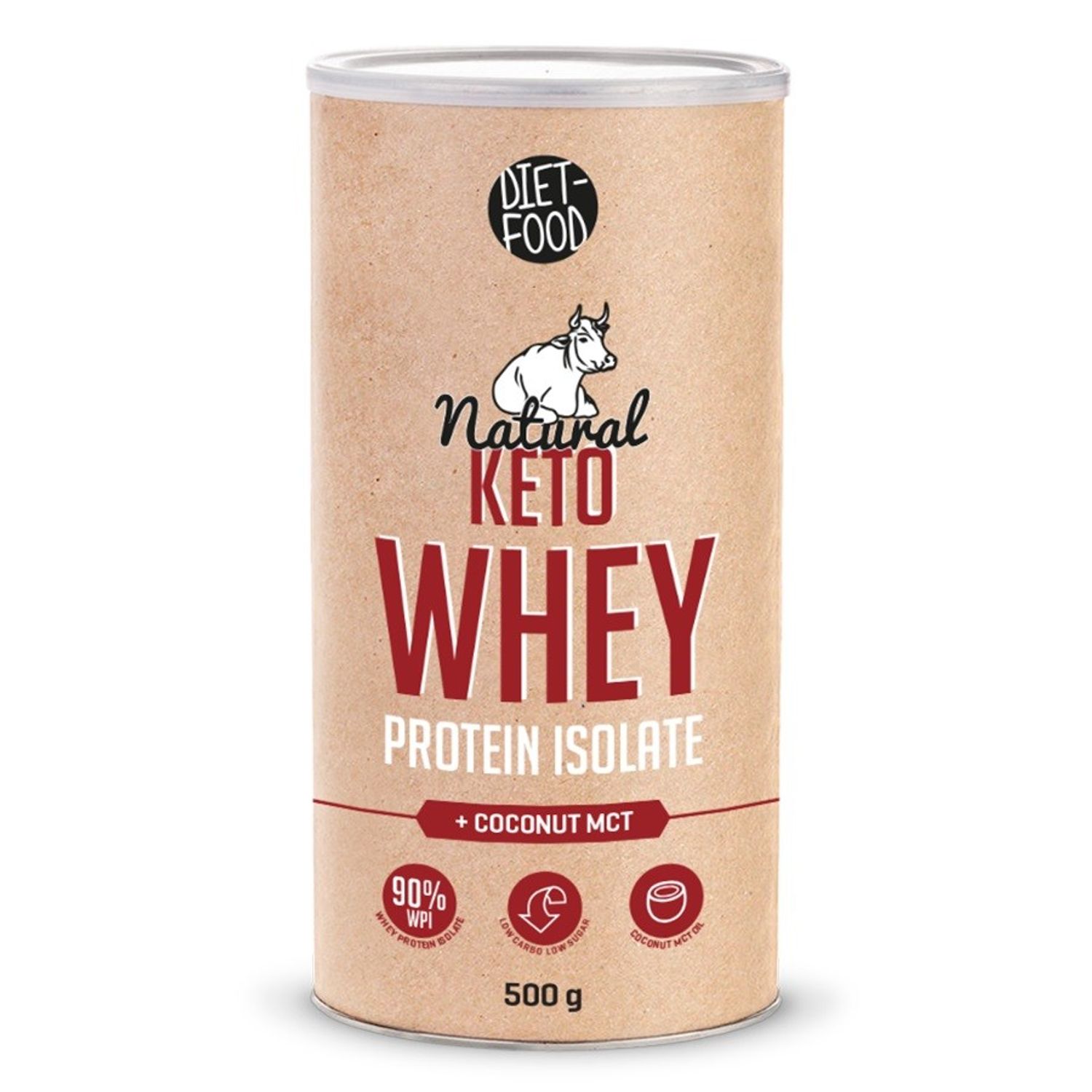 Keto izolat proteina din zer 500g fotografia produsului