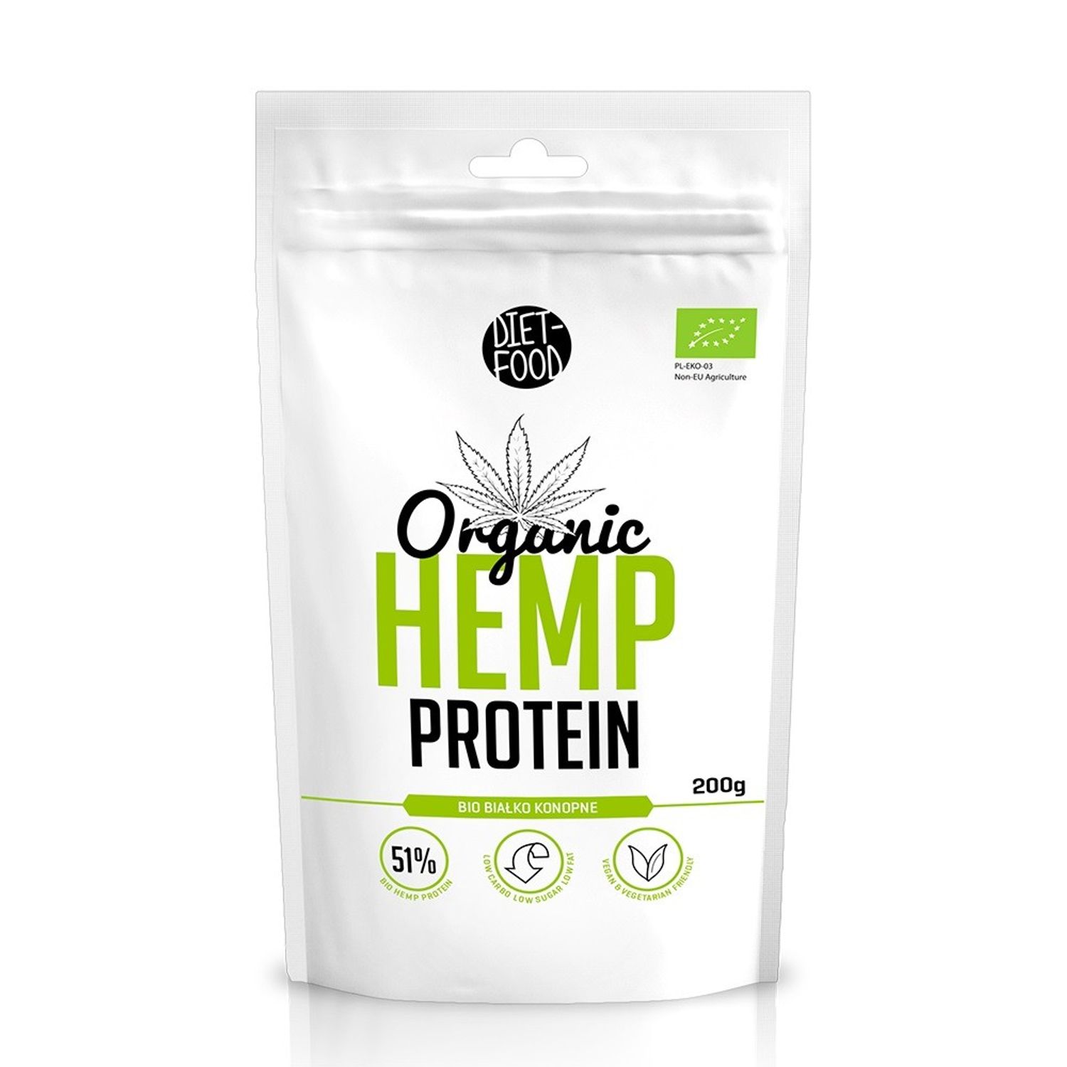 Bio Proteina din c&acirc;nepă 200g fotografia produsului