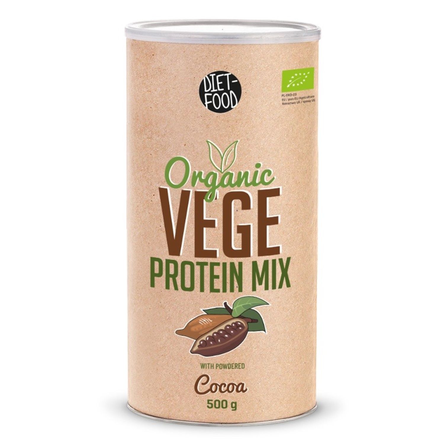 Bio Mix proteine vegane cu cacao 500g fotografia produsului