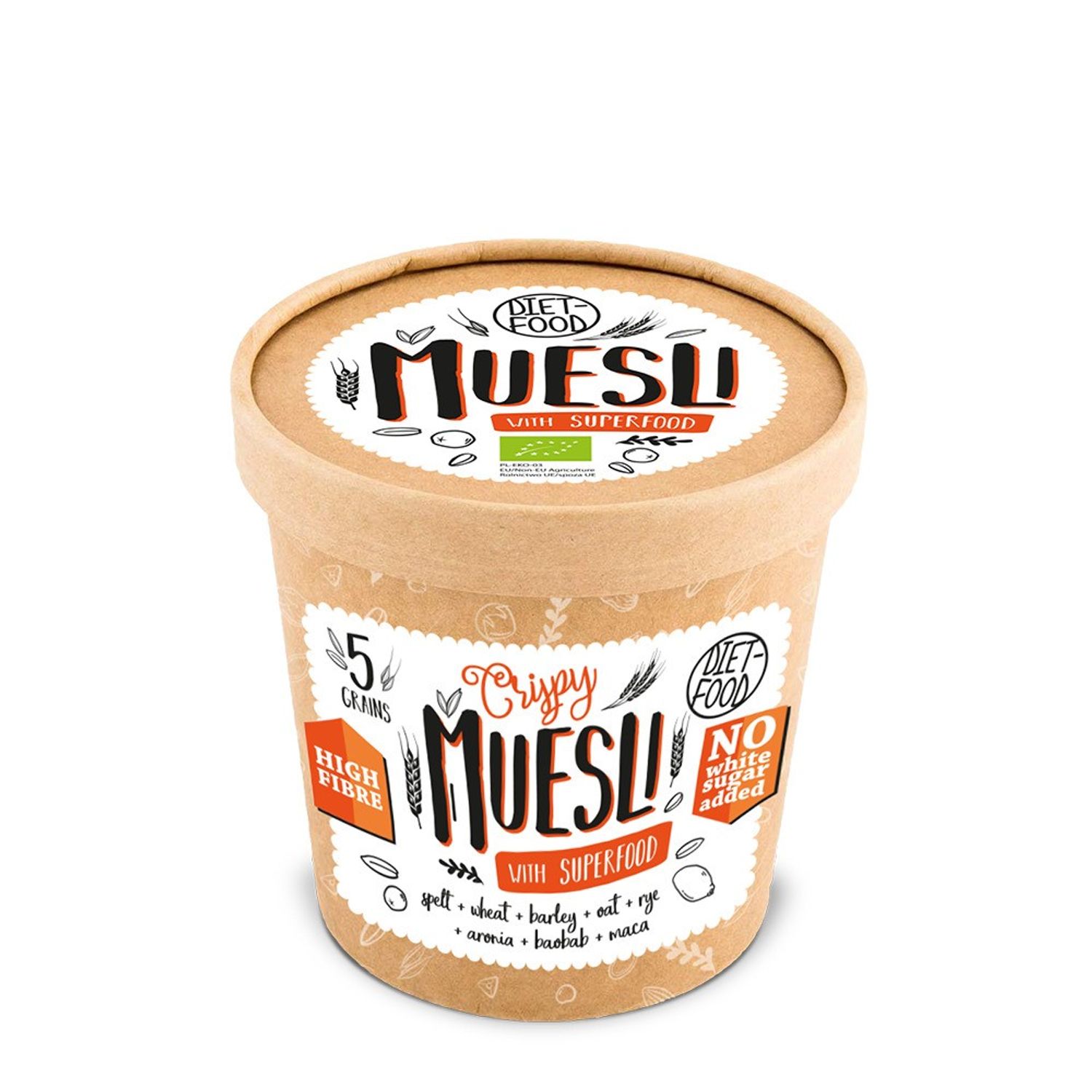 Musli bio cu superalimente 70g fotografia produsului