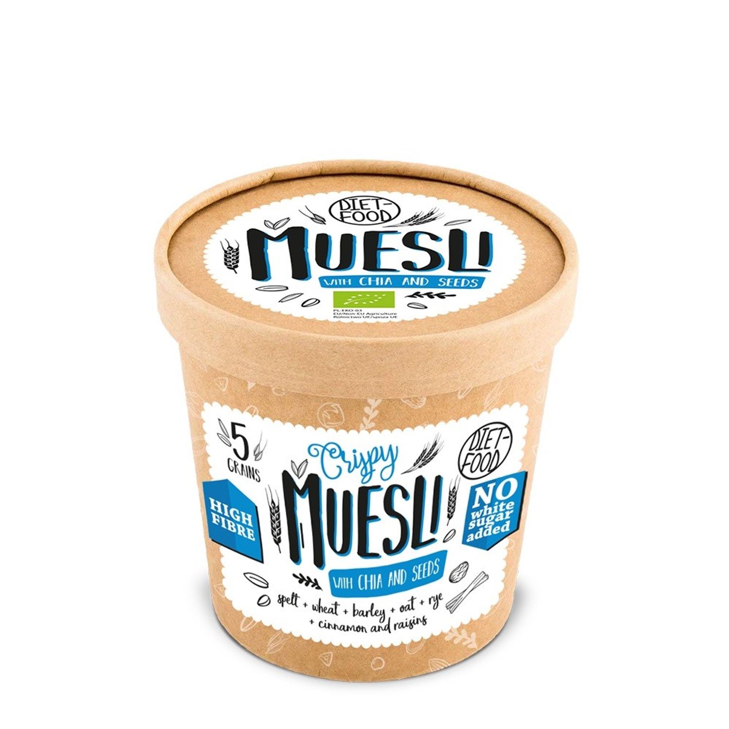 Musli bio cu chia 70g fotografia produsului