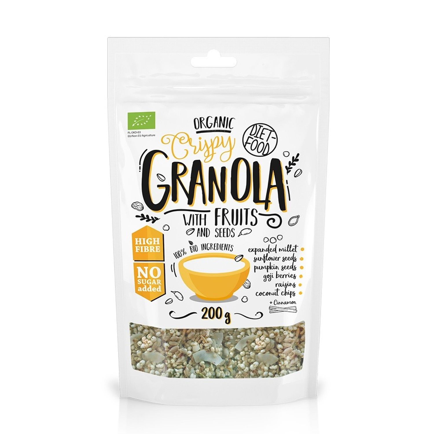 Granola bio cu fructe 200g fotografia produsului