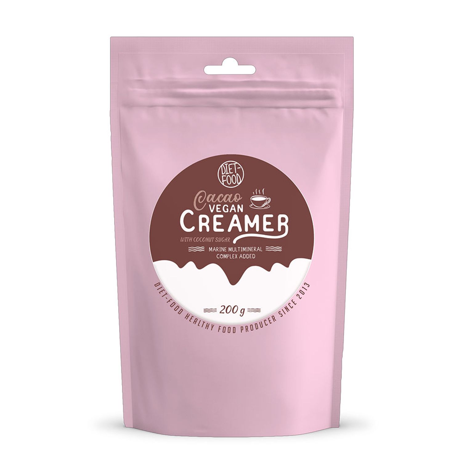 Creamer cafea vegan cu cacao 200g fotografia produsului