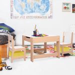 vidaXL Masă pentru copii cu 2 scaune, MDF fotografia produsului