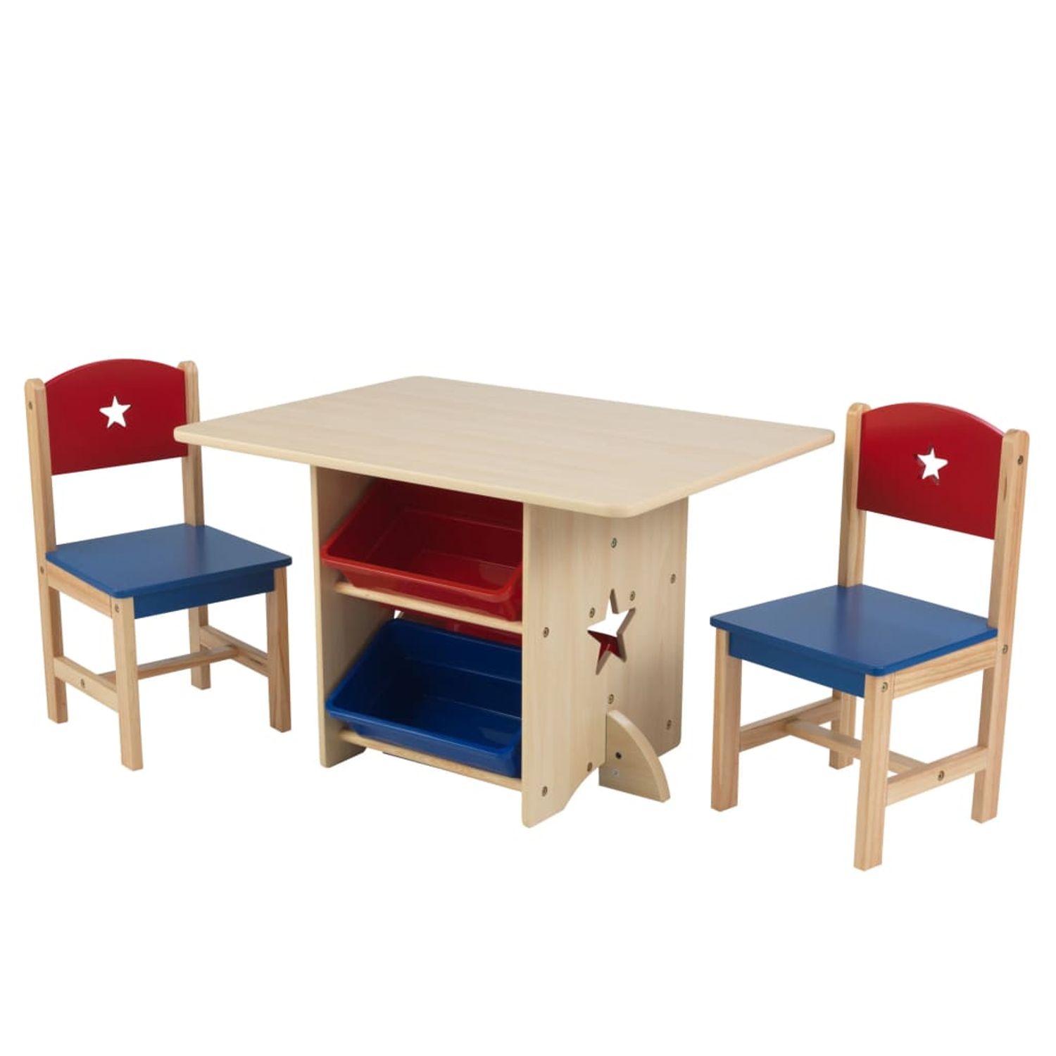 KidKraft Set de masă cu 2 scaune, model stea fotografia produsului