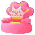 vidaXL Scaun din pluș pentru copii, Princess, roz fotografia produsului