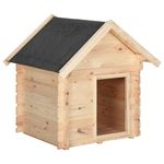 vidaXL Cușcă de c&acirc;ine, 80x80x100 cm, lemn masiv de pin,171058 fotografia produsului
