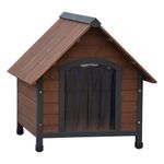 Pet Cușcă de c&acirc;ine cu clapete de plastic Rustique maro 102x82x87 cm,441161 fotografia produsului