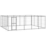 vidaXL Padoc pentru c&acirc;ini de exterior, 24,2 m&sup2;, oțel,3082314 fotografia produsului
