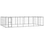 vidaXL Padoc pentru c&acirc;ini de exterior, 33,88 m&sup2;, oțel fotografia produsului