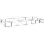 vidaXL Padoc pentru c&acirc;ini, negru, 32 m&sup2;, oțel fotografia produsului