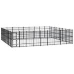 vidaXL Padoc pentru c&acirc;ini de exterior, 66,36 m&sup2;, oțel fotografia produsului