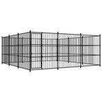 vidaXL Padoc de exterior pentru c&acirc;ini, 450x450x185 cm fotografia produsului