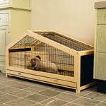Beeztees Cușcă de iepuri Mex pentru interior, 116x54x65,4 cm, lemn fotografia produsului